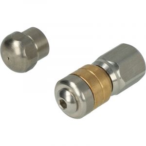 2x buses nettoyeur tuyaux compatible avec Kränzle k 1150 t, k 1151, k 1151 t jet haute pression - filetage 1/8, Rotatif + fixe - Vhbw