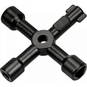 UlisemCompteur &Eacute;lectrique Cl&eacute; &Eacute;lectrique Box Cl&eacute; Touches De Coffret Electrique Cl&eacute; De Bo&icirc;te &Eacute;lectrique Polyvalente &Agrave; 4 Voies, Cl&eacute; Triangulaire Dans