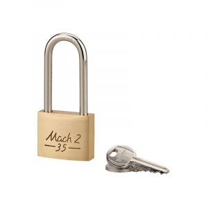 Cadenas &agrave; cl&eacute; Mach 2 unikey (achetez-en plusieurs, ouvrez avec la m&ecirc;me cl&eacute;), 35mm, anse haute, 2 cl&eacute;s Thirard