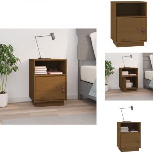 Vidaxl - Table de chevet Marron miel 40x34x55 cm Bois de pin massif - Table De Chevet - Meuble De Chambre - Commode - Étagère - Rangement
