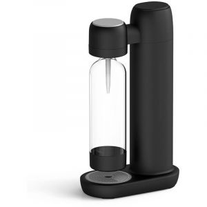 Machine &agrave; eau gazeuse avec PET bouteille 1L sans BPA noir, auto- d&eacute;charge de pression ouverture silencieuse, Machines &agrave; eau p&eacute;tillante et sodas,