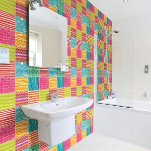 Ambiance-sticker - Sticker Mural Carrelage adh&eacute;sif Cuisine Salle de Bain - 60 stickers carrelages azulejos benita - 60stickers15x15cm