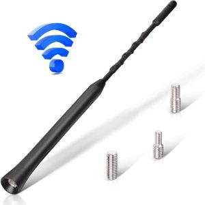 Lntyq - Antenne Voiture Autoradio Antenne de Toit 23cm Remplacement Universelle Antenne Auto avec Fonction de Réception FM/Dab Puissante