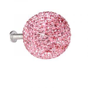 Poign&eacute;es de tiroir en forme de boule de cristal scintillante, orn&eacute;es de strass et de diamants, pour armoire, tiroir ou penderie.