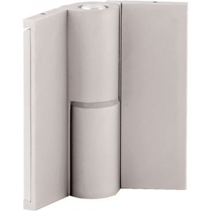 Homewell - Paumelle droite en aluminium avec cache vis pour cabines sanitaires