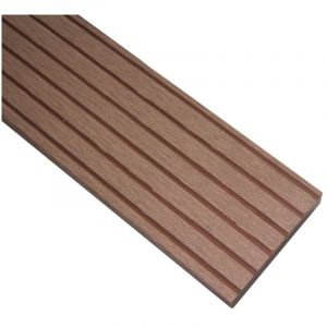 Plinthe finition terrasse bois composite (Qualita) - Coloris - Terre cuite, Epaisseur - 1cm, Largeur - 5.5 cm, Longueur - 200 cm - Terre cuite