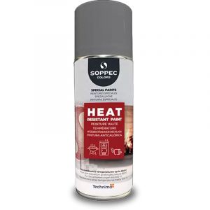 Bombe peinture haute temp&eacute;rature anthracite mat - 400ml