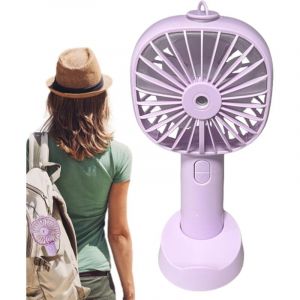 Ventilateur portatif, ventilateur portatif rechargeable Ventilateur brumisateur rechargeable à 3 vitesses - Petit ventilateur brumisateur