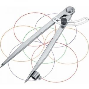 Compas de Mesure, Compas &agrave; Pointes S&egrave;ches Diviseur D'aile Jauge de Marquage Industriel, Grand Compas Professionnel Compas Pointe avec Aile et Porte