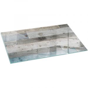 Plaque de protection de sol en verre pour chemin&eacute;e ou po&ecirc;le moderne anti-chaleur et &eacute;tincelles Planches de diff&eacute;rentes nuances 100x50 cm