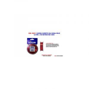 Fil de pêche rouge, bobine de fil, corde 0,9 mm x 100 mètres SD54