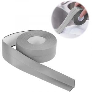 Joint Salle de Bain - 3.2m38mm Bande Etancheite Autocollante en PVC - Plinthe Souple Autoadh&eacute;sive