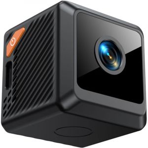 TONYSA Cam&eacute;ra WiFi, s&eacute;curit&eacute; &agrave; domicile, vision nocturne, cam&eacute;ra grand angle &agrave; distance HD, cam&eacute;ra de sport 1080p, avec base, prend en charge la