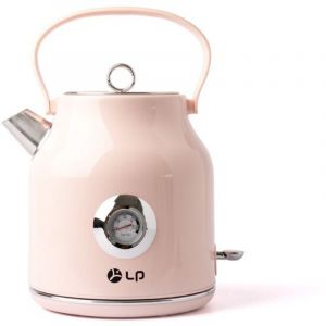 Nom - Bouilloire rétro - Capacité 1,7 litre - Acier inoxydable - Bouilloire électrique - Rose - Affichage de la température - Rotation à 360°