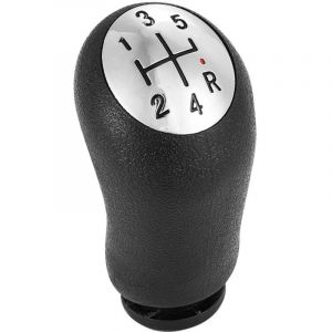 Pommeau de levier de vitesse manuel 5 vitesses pour Renault Clio III, Megane 2, Laguna 2, Clio 4 &ndash; Pommeau de levier de vitesse en cuir synth&eacute;tique