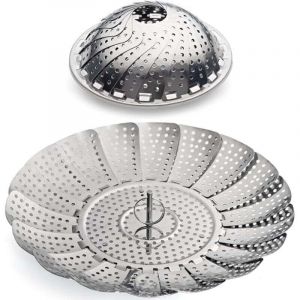 Panier Vapeur Inox, 9'' Cuit Vapeur Inoxydable pour Autocuiseur, Panier pour Cuire &agrave; la