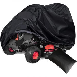 Housse de protection universelle pour tondeuse &agrave; gazon avec sac de rangement, imperm&eacute;able, robuste, r&eacute;sistante aux UV, pour tracteur de jardin