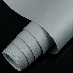 Tapis Fond de Tiroir, Gris Antiderapant Non-adh&eacute;sif DIY Tapis de Refrigerateur Placard Etagere Frigo, EVA Plastique Protection pour Sous Evier