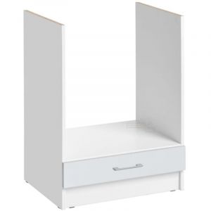 Meuble pour four encastrable Eco Blanc Brillant l 60 cm