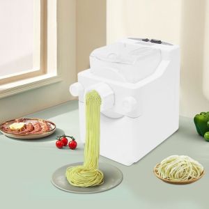 Senderpick - Machine à pâtes électrique 180 w, machine à pâtes et à nouilles, machine à pâtes automatique pour usage domestique, avec neuf moules à