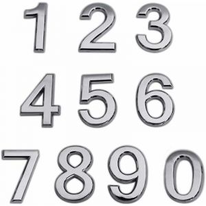 Num&eacute;ro de porte Chiffre Boite aux Lettres Numero de Maison Adhesif 0 &agrave; 9 Num&eacute;ro de Rue d'Adresse Design Adh&eacute;sif Num&eacute;ro de Porte de Maison Numero