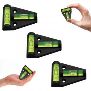 Niveau à Bulle Petit, Niveau Bulle Type T, Mini Niveau à Bulle en Plastique, Niveau de poche, Mini Niveau À Bulle Accessoire pour Camping Cars Ou