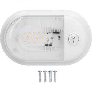 aqxreight Plafonnier LED pour Camping-car, 360lm, Remplacement Efficace pour &eacute;clairage avec Interrupteur Marche/arr&ecirc;t, Camping-car, Remorque,