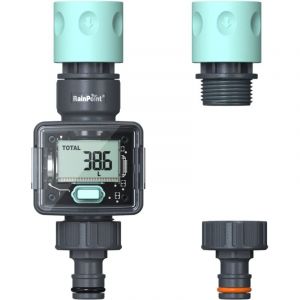 Compteur d'eau, horloge d'eau de jardin pratique 4 modes pour contrôler la consommation d'eau Débitmètre d'eau pour robinet/appareil consommateur,