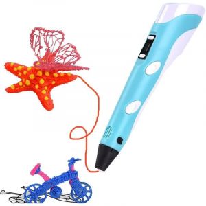 Stylo 3D pour enfants, kit de stylos 3D Doodler, stylo de dessin professionnel avec &eacute;cran LED et chargement USB, cadeau &eacute;ducatif pour enfants
