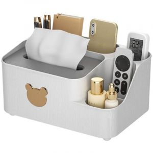 Boite A Mouchoir, Boite Mouchoirs Decorative, Porte Telecommande TV, Bo&icirc;te &Agrave; Mouchoirs &Agrave; Cinq Compartiments, Gestionnaire De Bo&icirc;te &Agrave; Mouchoirs, Bo&icirc;te