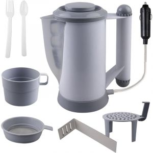 Bouilloire de Voiture, 600ml Bouilloire Électrique de Voyage 12V, Bouilloire Électrique pour Voiture, Bouilloire pour Voiture 600ml pour Voiture,