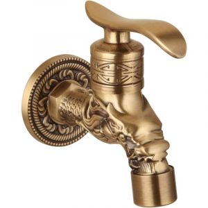 Fitags - Robinet d'évier mural G1/2 pouces Robinet d'évier Robinet mitigeur en laiton rustique Robinet
