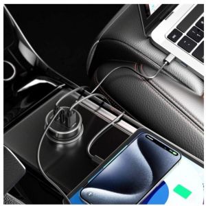 Chargeur de voiture 4smarts VoltRoad Ultimate 160 W, noir