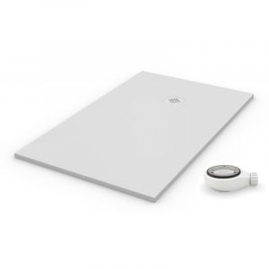 PDD - Receveur de douche resine extra plat pro blanc Ral 9003 100x130