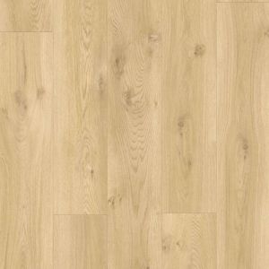 [JAMAIS UTILISE] Bo&icirc;te de 2,128 m&sup2; Parquet Vinyle Clipsable QUICK STEP Blos Ch&ecirc;ne Flott&eacute; Beige 5mm - AVSPU40018