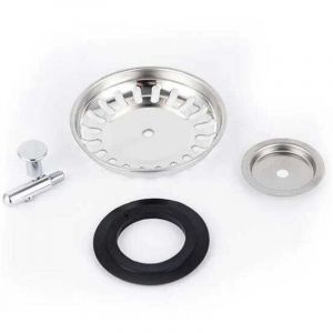 Panier Pour Bonde d'&Eacute;vier de Cuisine 80 mm - Cr&eacute;pine Universelle Acier Inoxydable, Bouchon Panier Pop-Up, - Lavable Lave-vaisselle