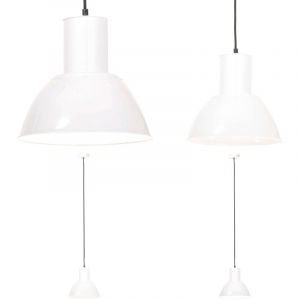 Vidaxl - Lampe suspendue 25 w Blanc Rond 28,5 cm E27 - Lampe Suspendu - Lampadaire - Éclairage Intérieur - Luminaire Design - Abat Jour Rond - Home &