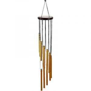 1 Article Carillon a Vent Exterieur Bambou,Carillon Exterieur Jardin,Carillon &agrave; Vent avec 12 Tubes en Aluminium Carillon &Eacute;olienne pour Maison Patio