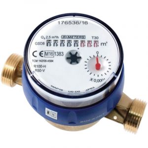 Bmeters - 1/2' bsp DN15 Compteur D'eau Froide Haute Qualité Flux Unique Contre