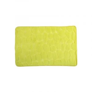 Tapis de bain Microfibre PEBBLE 50x80cm Vert Anis MSV