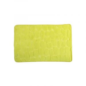 Tapis de bain Microfibre PEBBLE 50x80cm Vert Anis MSV - Vert