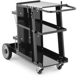 Chariot poste à souder Pro Support Bouteille De Gaz Max 65Kg 108X44X79Cm - Noir - Stamos