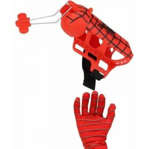 Gant de Lanceur Spiderman, Jouets de Gant d'araignée d'halloween en Plastique Cosplay Gant Lanceur de Poignet Jouets Ensemble Cadeau pour Les Fans de