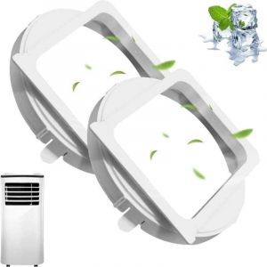 2 Pi&egrave;ces Climatiseur Adaptateur de Tuyau de Fen&ecirc;tre Interface,Embout Climatiseur Mobile D&eacute;chappement de Climatiseur,pour Climatiseur Mobile 150mm