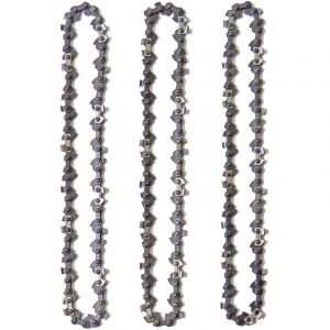 [JAMAIS UTILIS&Eacute;] Lot de 3 Cha&icirc;nes d'&Eacute;lagueuse sur Perche pour Guide-Cha&icirc;ne de 10" (25 cm), 40 Maillons d'Entra&icirc;nement, Faible Rebond, Compatibles