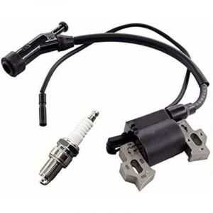 Ensemble comprenant une bobine d'allumage et une bougie d'allumage pour le groupe &eacute;lectrog&egrave;ne Berlan BSTE3000 2800 W / 6,5 CV et le Scheppach SG3000.