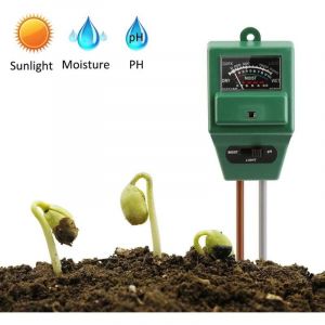 Testeur d'humidit&eacute; du sol, testeur de sol, testeur de plantes 3 en 1, testeur de pH et d'humidit&eacute;, intensit&eacute; lumineuse m&egrave;tre de plante testeur pour