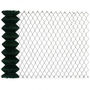 Grillage rouleau 2 m x 15 m simple torsion,Vert, Maille hexagonale : 60 mm
