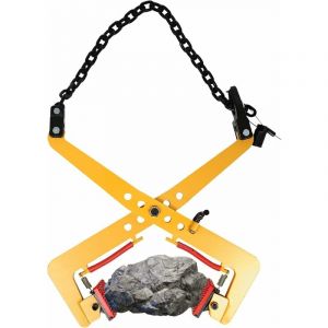 Pinces de levage verticales - Pince pour pavés - Support de trottoir - 350 kg - Support de pierre de 30 à 51 cm - Pour soulever et transporter