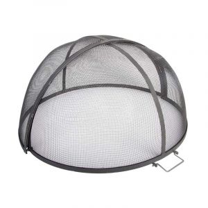 Esschert Design &ndash; Pare-feu pliable 60 x 60 cm &ndash; Noir &ndash; Con&ccedil;u pour s&eacute;curiser brasero et barbecue &ndash; M&eacute;canisme de pliage facile